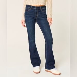 Hollister Mid-Rise Dark Wash Boot Jeans